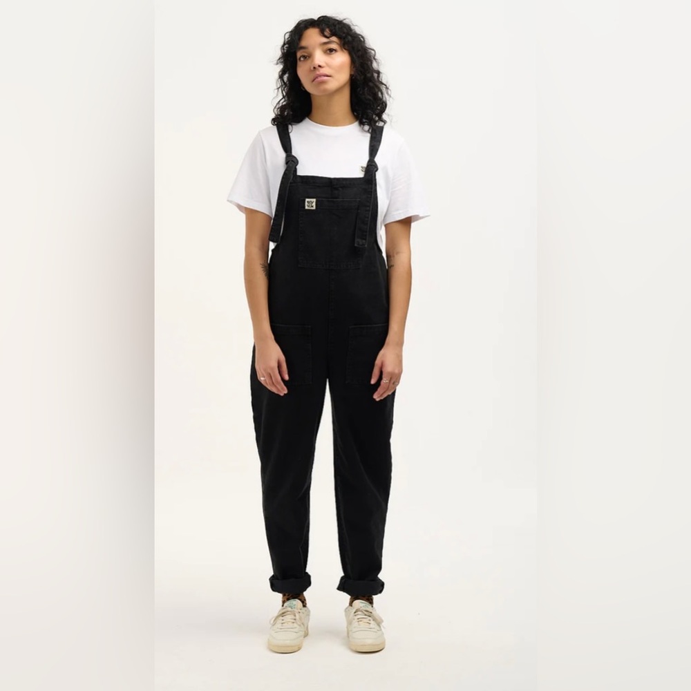 Lucy & Yak Original Dungaree - Black Denim